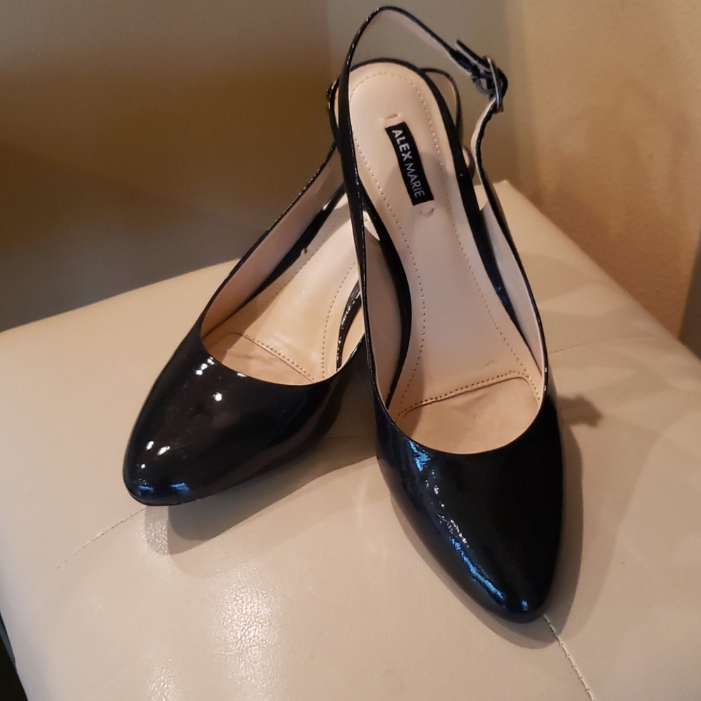 Alex Marie Genuine Patent Leather Kitten Heel NWOT